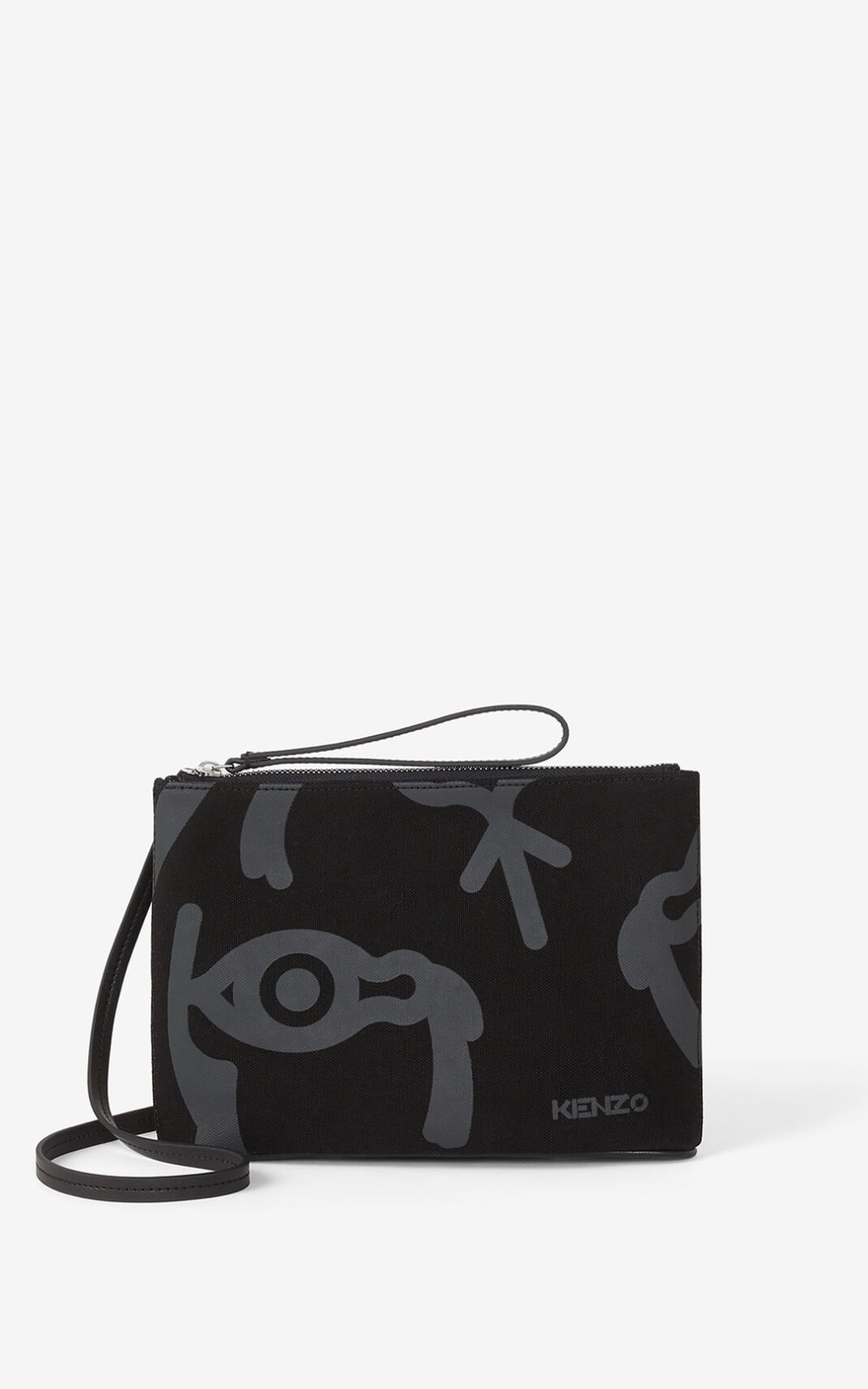 Kenzo Arc καμβας and shoulder strap τσαντα messenger γυναικεια μαυρα | GR254981